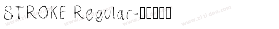 STROKE Regular字体转换